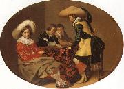Willem Cornelisz Duyster Officers Playing Backgammon